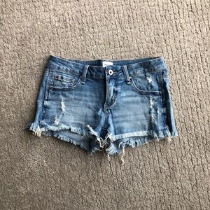 Distressed Jean Shorts